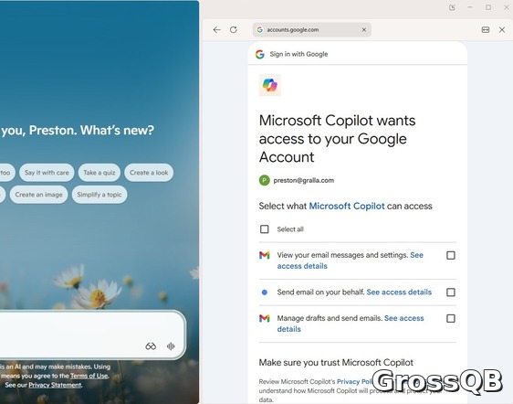 Google Copilot: пользователи получили доступ к настройке подключения к Gmail