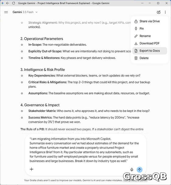 Google Gemini: новый инструмент для создания отчетов с экспортом в Microsoft Word
