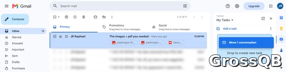 Google Tasks упрощает создание задач прямо из почты: новая функция Copilot позволяет перетаскивать письма в список дел.