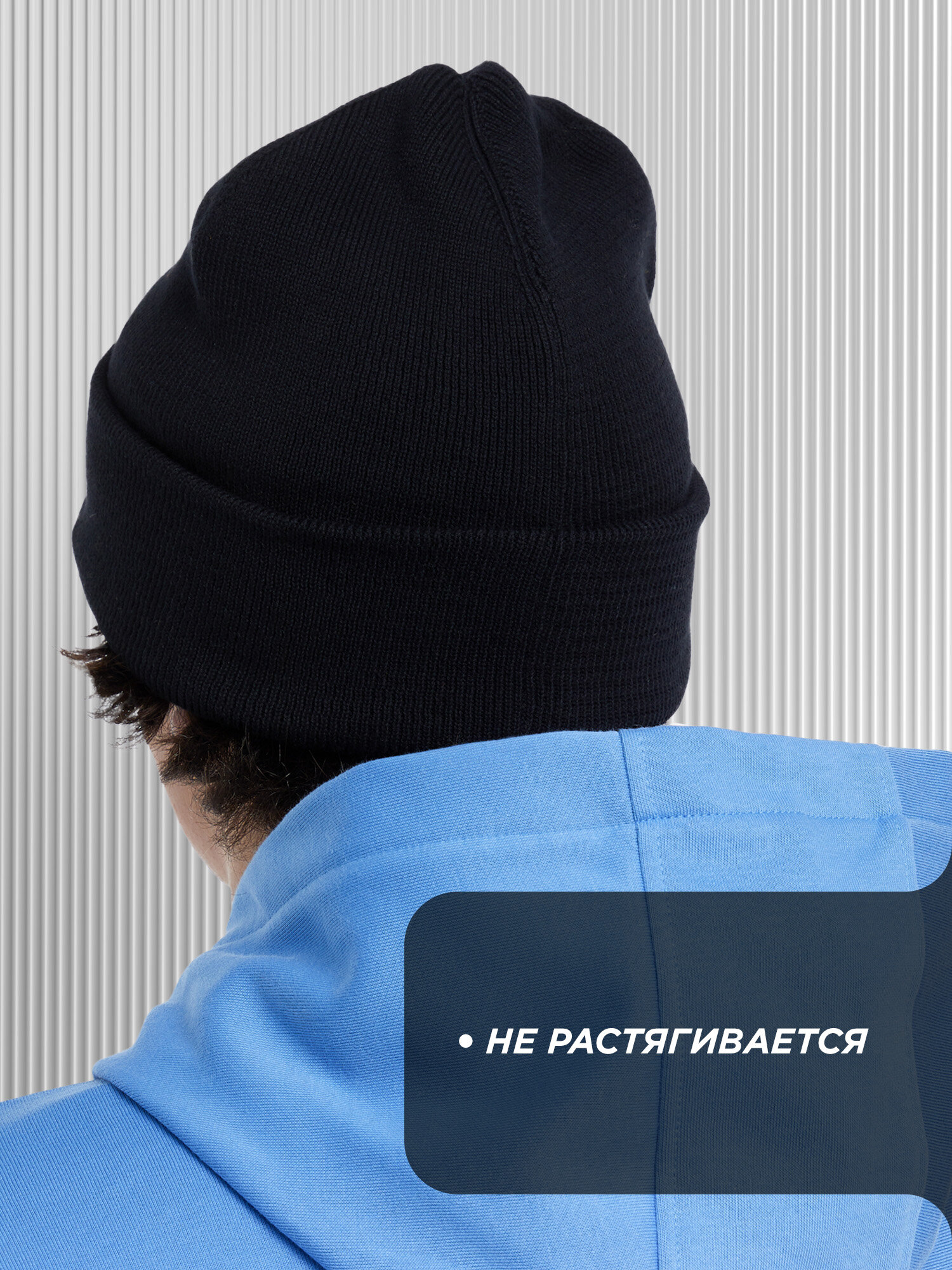 Шапка Kappa Unisex short beanie hat для мужчин и женщин — фото 2