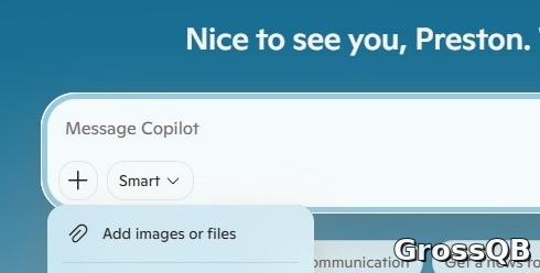 Microsoft Copilot: появилась возможность добавлять файлы и изображения прямо в интерфейсе