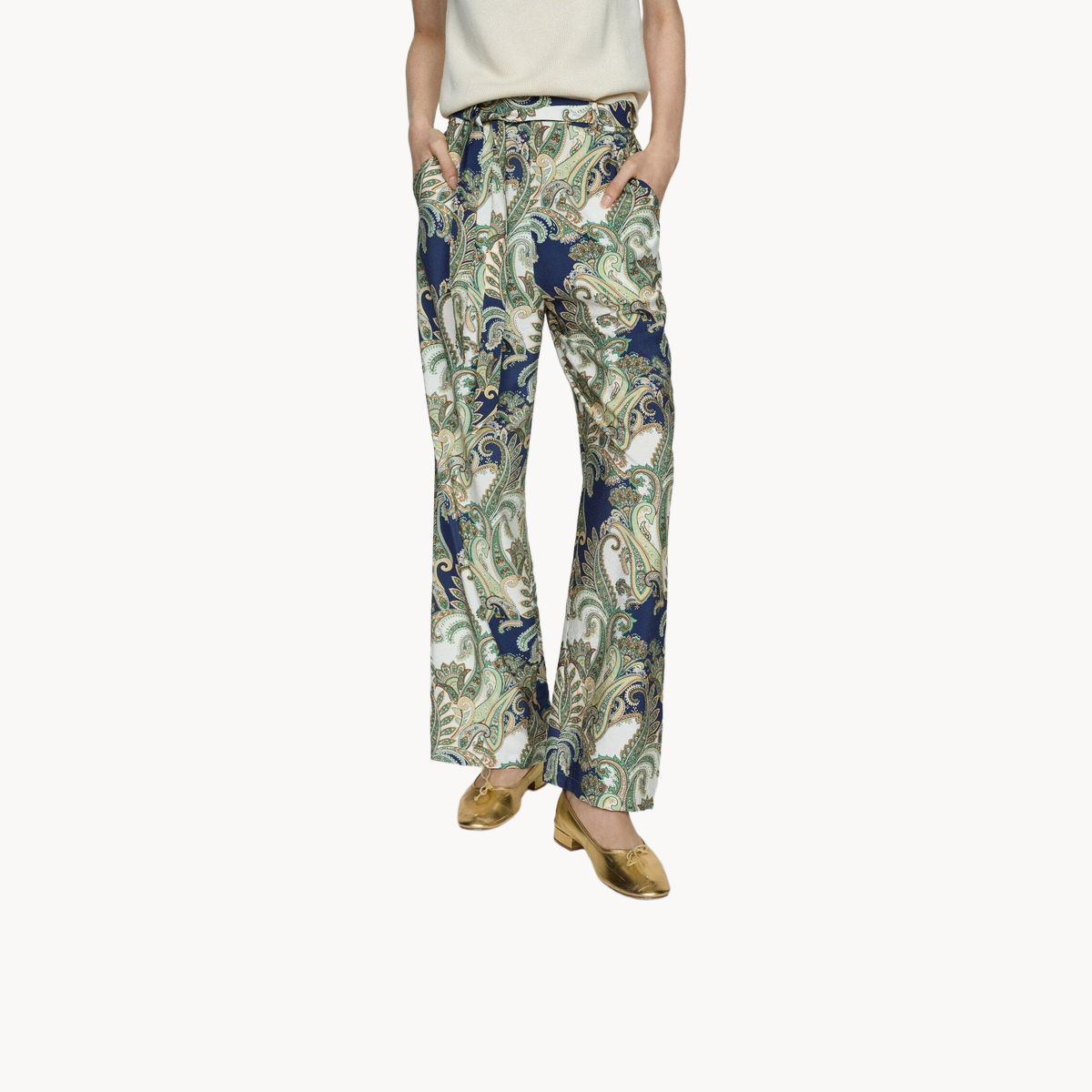 Брюки MANGO PAISLEY