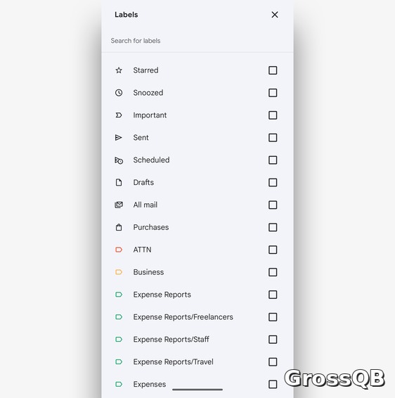 В Gmail для Android появились новые метки для организации писем