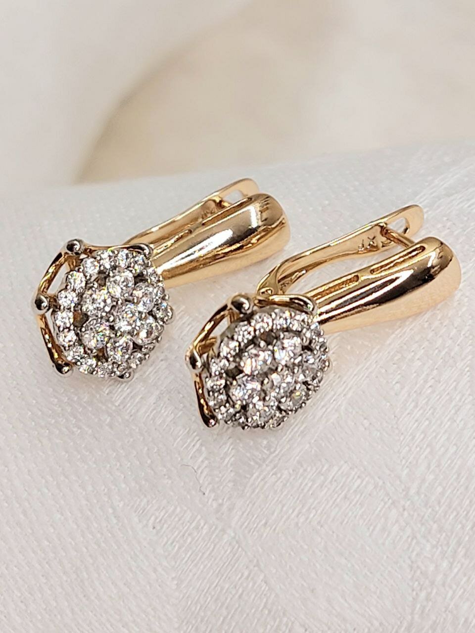 Серьги с подвесками XUPING JEWELRY, фианит