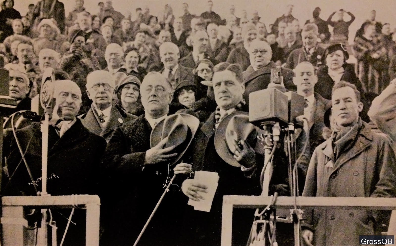 Франклин Рузвельт на открытии олимпиады 1932