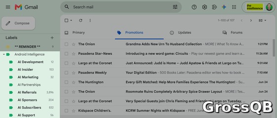Gmail: новые подраздели в панели навигации для удобства

Gmail: улучшено управление почтой благодаря новым подразделам

В Gmail появились новые подраздели для удобства организации почты