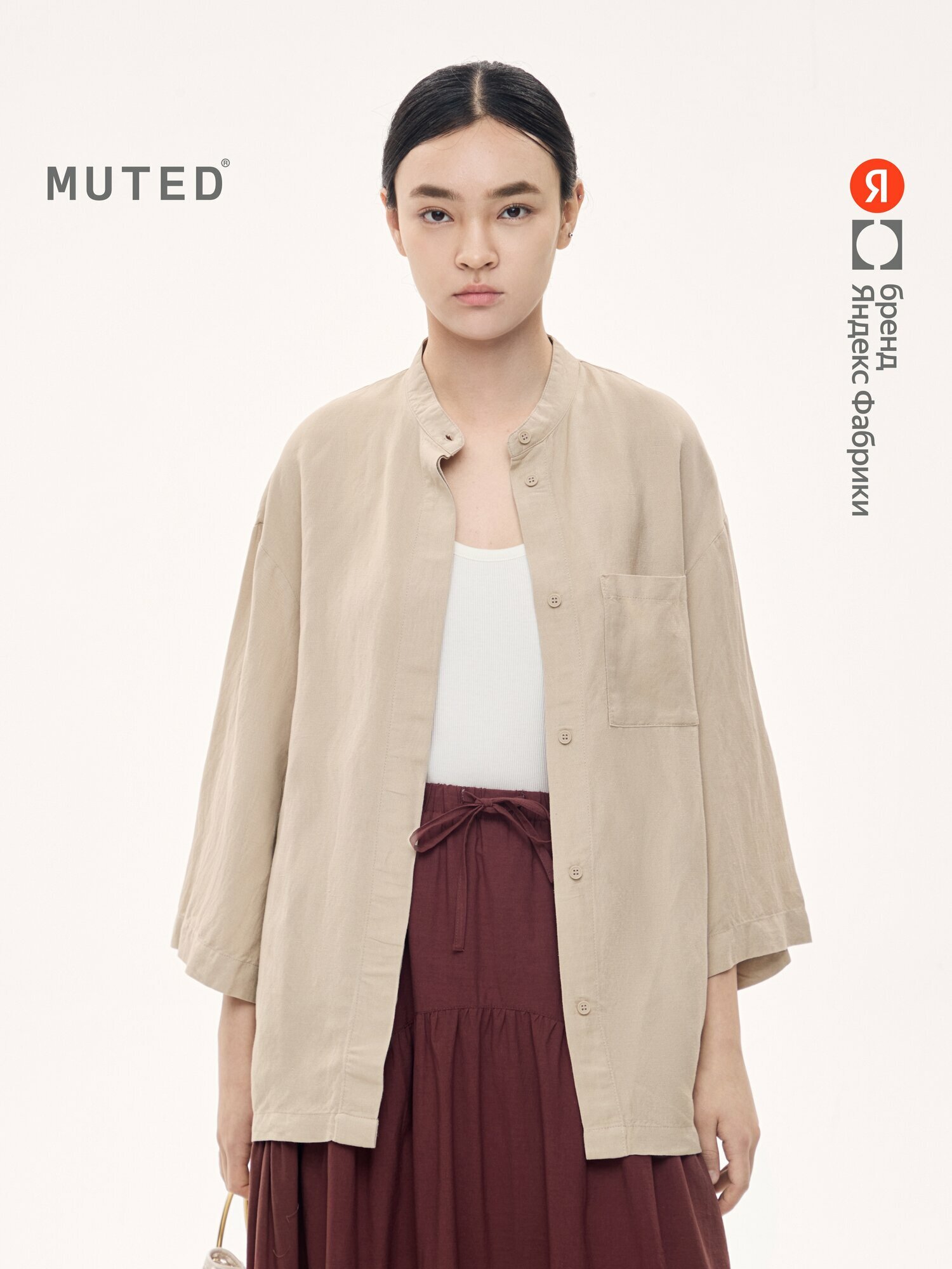 Блуза MUTED из смесового льна