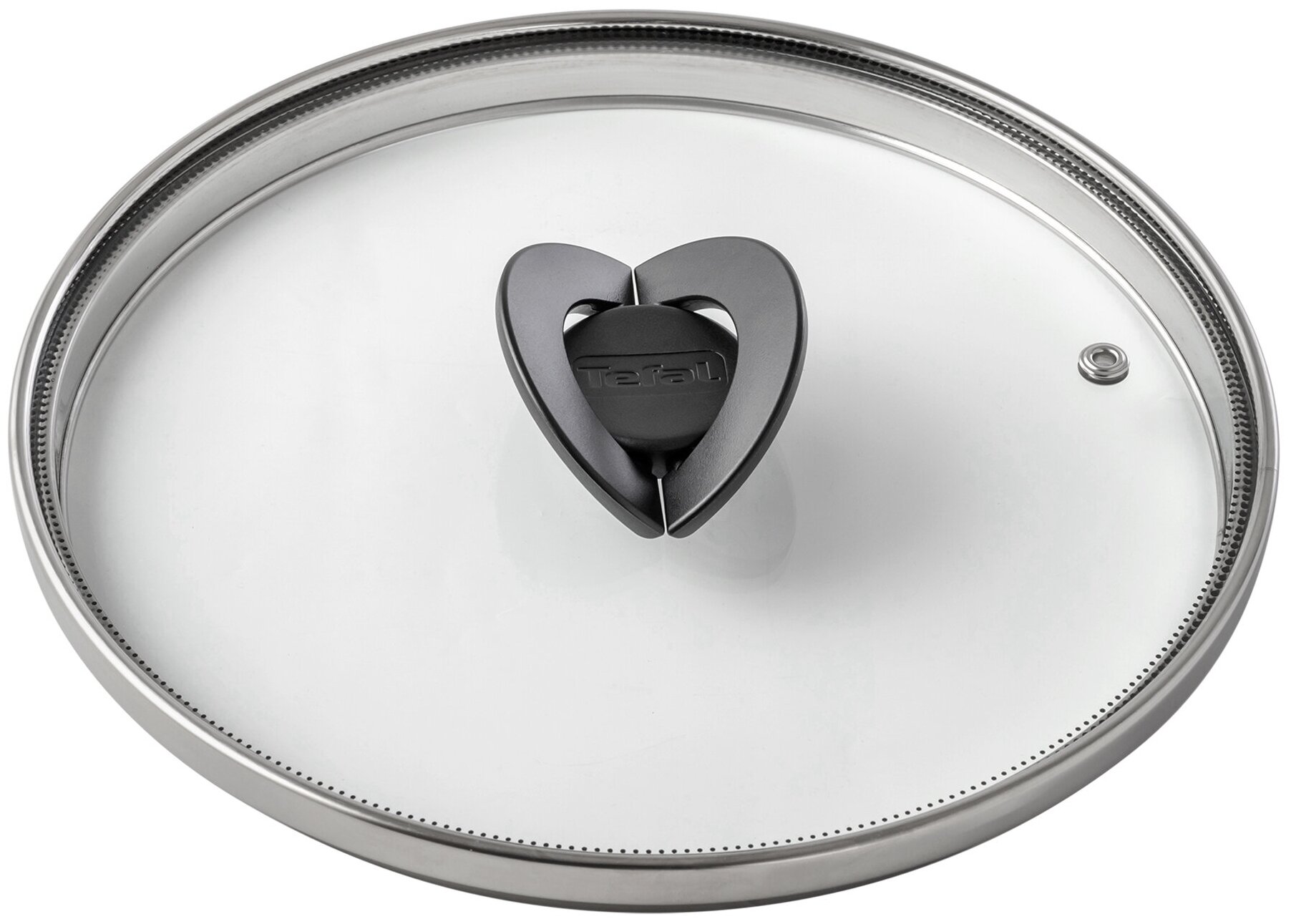 Крышка стеклянная 22 см Tefal Butterfly 04199722 со складной ручкой для сковороды, кастрюли или сотейника — фото 2