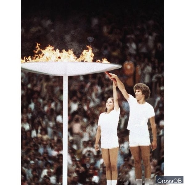 Зажжение огня олимпиады 1976