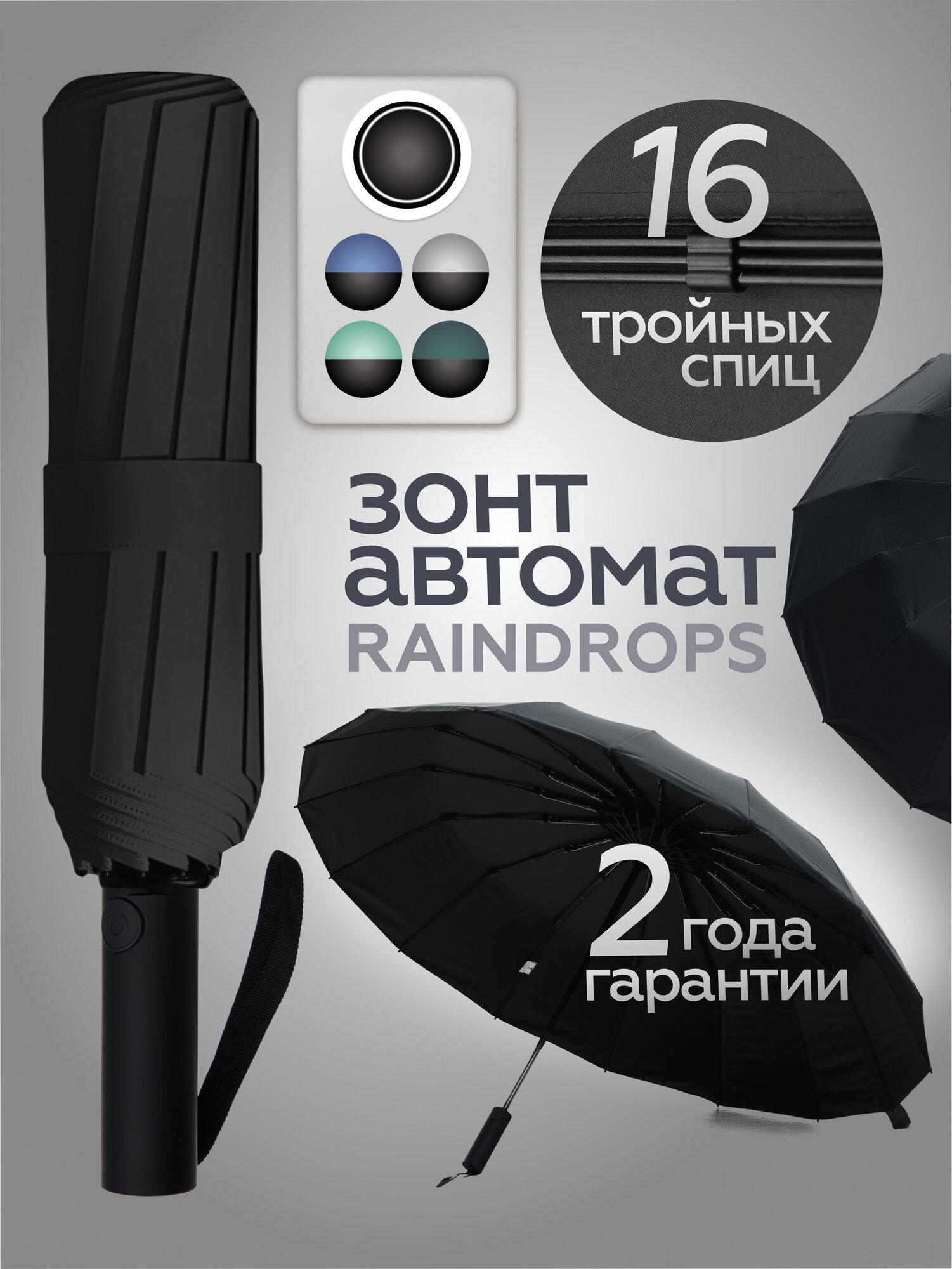 Смарт-зонт RAINDROPS